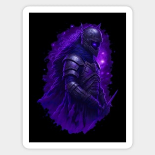 "Warrior of the Night: A Magical Warrior Embracing Splendor" Magnet